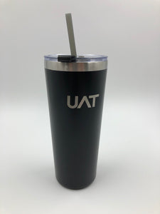 UAT 24 oz. Engraved Tumbler with Straw