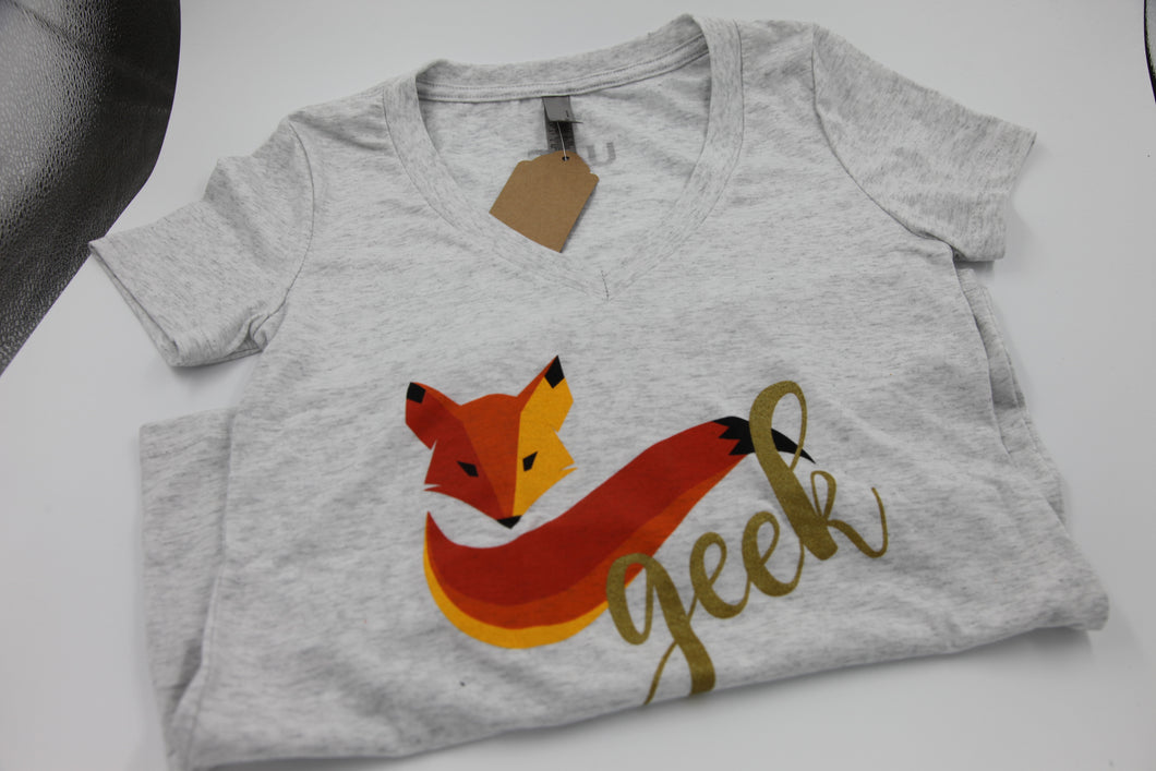 Women's UAT Foxy Geek V-Neck T-Shirt