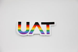 UAT Rainbow Logo Sticker